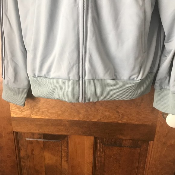 Guess Silver-Gray w/Black Stripes Zip-Up Jacket Large - Picture 6 of 13